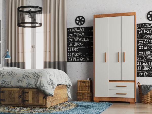 Ropero Placard 3 puertas 2 Cajones Primacy - Imagen 3