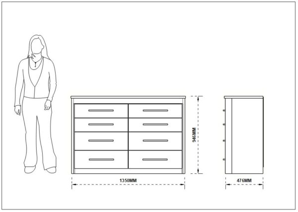 Cómoda Cajonera elegance - Imagen 3